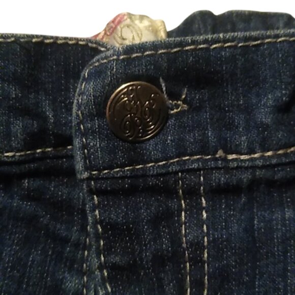 BEVERLY HILLS PRINCESS, JEAN SHORTS, COLOR: BLUE, SILVER, SIZE:4 - Picture 5 of 11